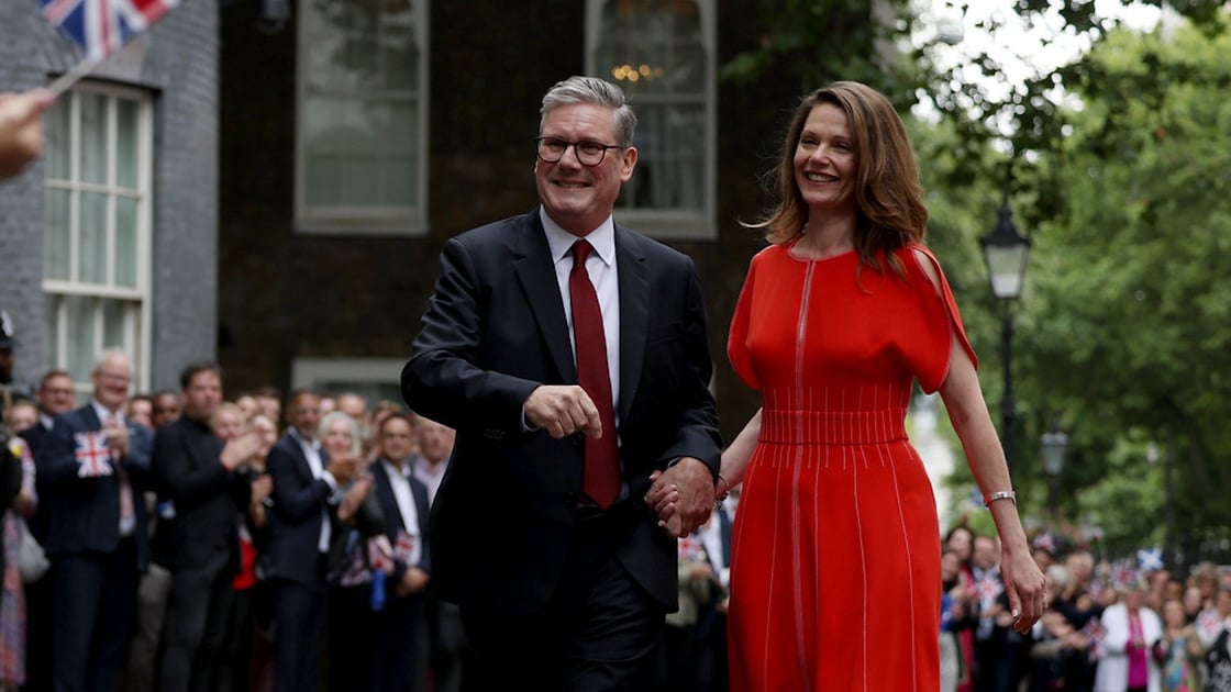 Starmer and his wife Victoria