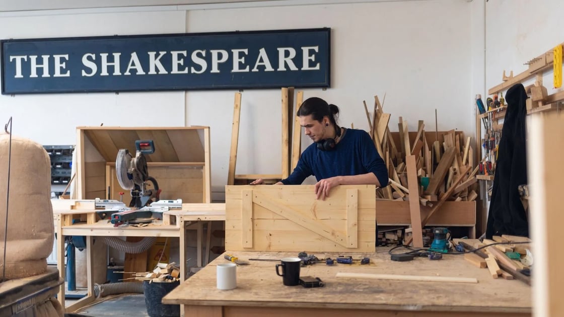 Image of man working at Handcrafted